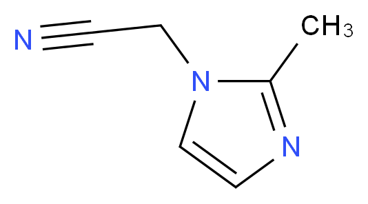 (2-Methyl-1H-imidazol-1-yl)acetonitrile_分子结构_CAS_82949-05-1)