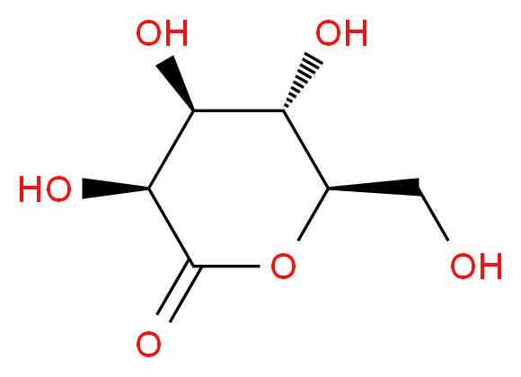 (3S,4S,5S,6R)-3,4,5-trihydroxy-6-(hydroxymethyl)oxan-2-one_分子结构_CAS_15892-28-1