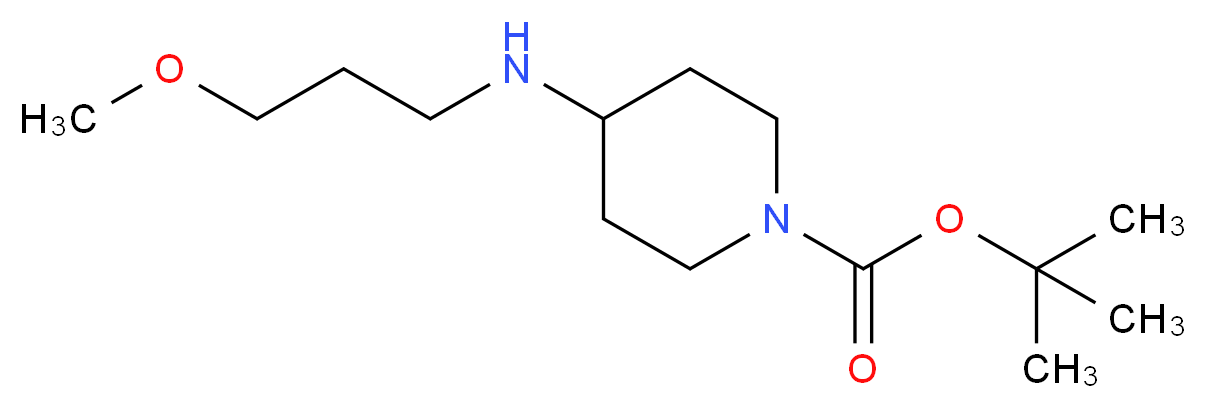 tert-Butyl 4-((3-Methoxypropyl)aMino)piperidine-1-carboxylate_分子结构_CAS_887588-23-0)