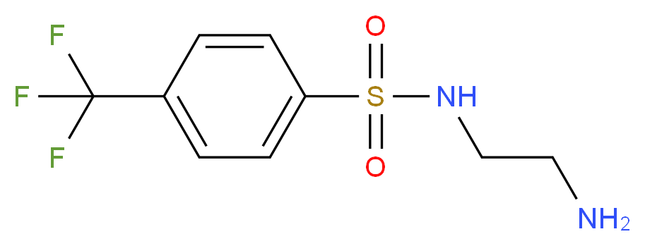 N-(2-aminoethyl)-4-(trifluoromethyl)benzene-1-sulfonamide_分子结构_CAS_917096-84-5