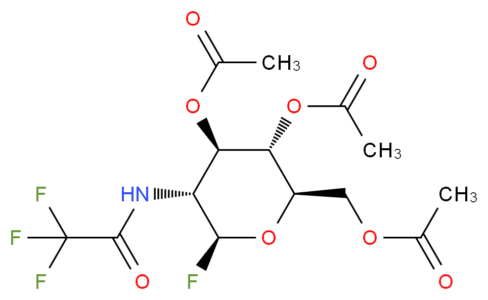 2-Trifluroacetamido-3,4,6-tri-O-acetyl-2-deoxy-β-D-glucopyranosyl Fluoride_分子结构_CAS_137686-91-0)