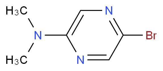 5-bromo-N,N-dimethylpyrazin-2-amine_分子结构_CAS_446286-94-8