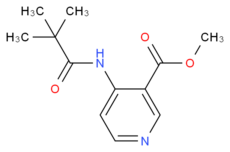 methyl 4-(2,2-dimethylpropanamido)pyridine-3-carboxylate_分子结构_CAS_773134-09-1