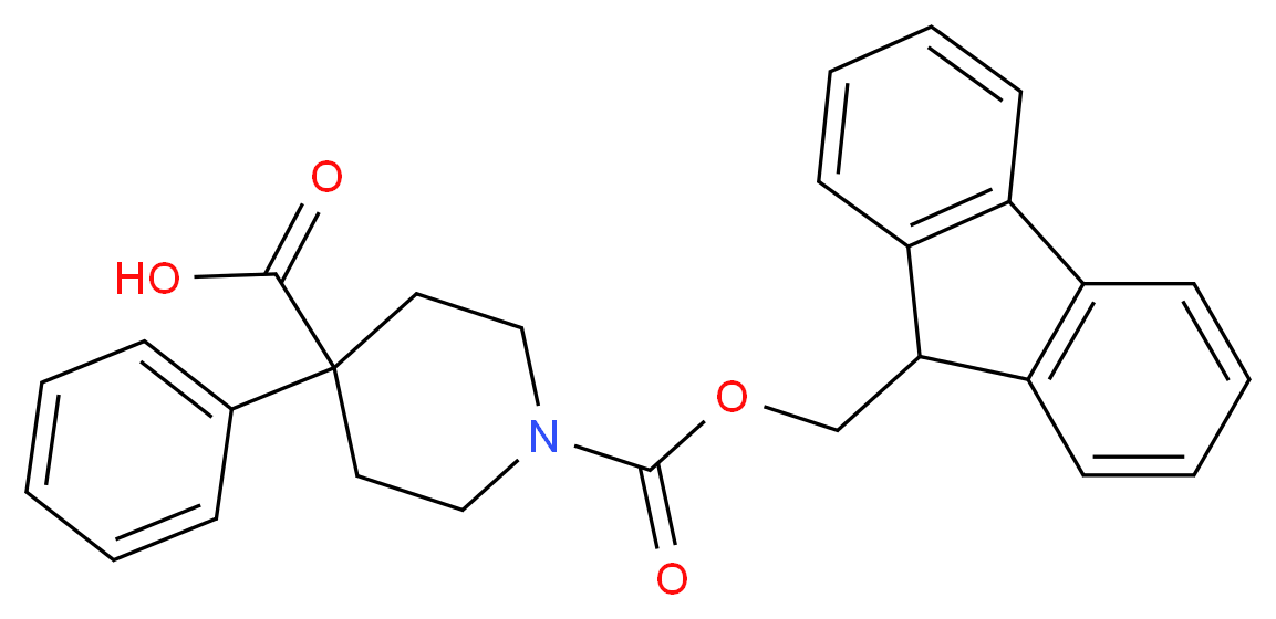 Fmoc-4-phenylpiperidine-4-carboxylic acid_分子结构_CAS_)