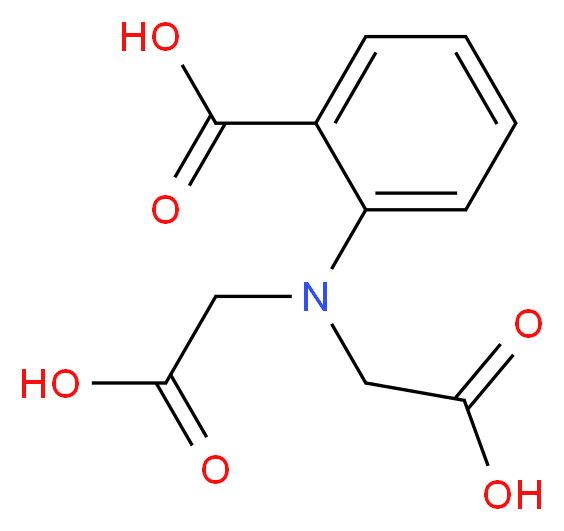 2-[bis(carboxymethyl)amino]benzoic acid_分子结构_CAS_1147-65-5