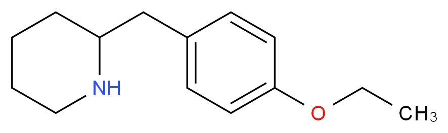 2-[(4-ethoxyphenyl)methyl]piperidine_分子结构_CAS_383128-59-4