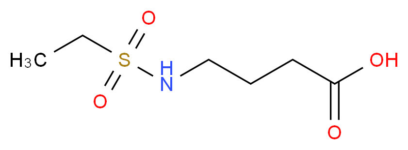 N-(Ethylsulfonyl)-4-aminobutyric acid_分子结构_CAS_)