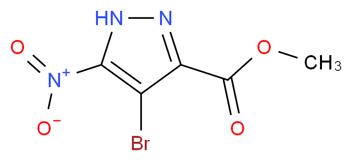 methyl 4-bromo-5-nitro-1H-pyrazole-3-carboxylate_分子结构_CAS_1187560-11-7