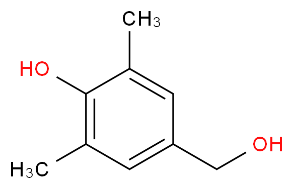 4-(hydroxymethyl)-2,6-dimethylphenol_分子结构_CAS_4397-14-2