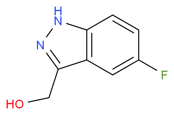 (5-fluoro-1H-indazol-3-yl)methanol_分子结构_CAS_518990-02-8