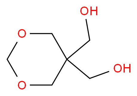 [5-(hydroxymethyl)-1,3-dioxan-5-yl]methanol_分子结构_CAS_6228-25-7