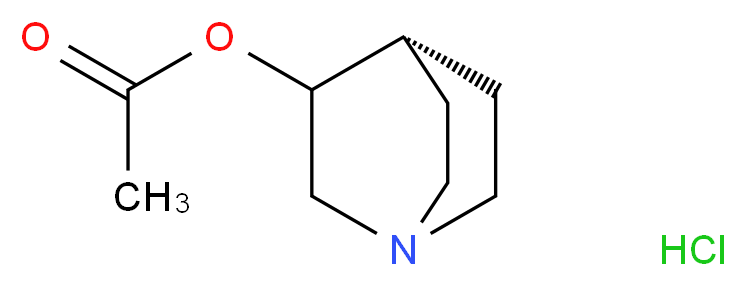 1-azabicyclo[2.2.2]octan-3-yl acetate hydrochloride_分子结构_CAS_6109-70-2