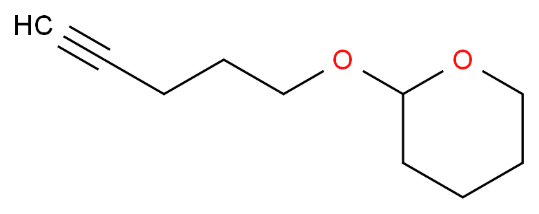 2-(pent-4-yn-1-yloxy)oxane_分子结构_CAS_62992-46-5