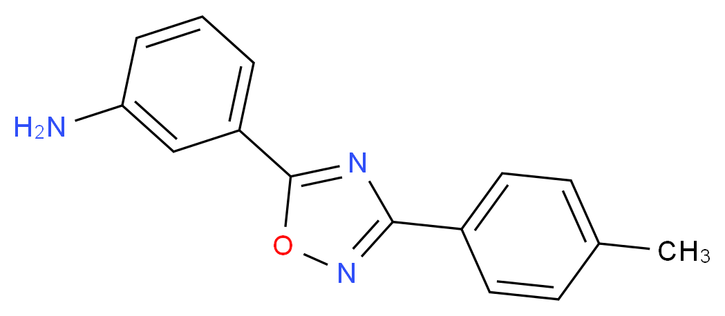3-[3-(4-methylphenyl)-1,2,4-oxadiazol-5-yl]aniline_分子结构_CAS_915921-22-1)
