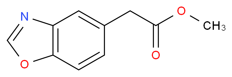 methyl 2-(1,3-benzoxazol-5-yl)acetate_分子结构_CAS_97479-79-3