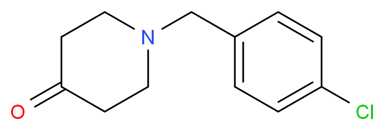 1-(4-chlorobenzyl)piperidin-4-one_分子结构_CAS_21937-61-1)