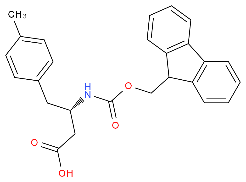 Fmoc-(S)-3-amino-4-(4-methylphenyl)-butyric acid_分子结构_CAS_270062-97-0)