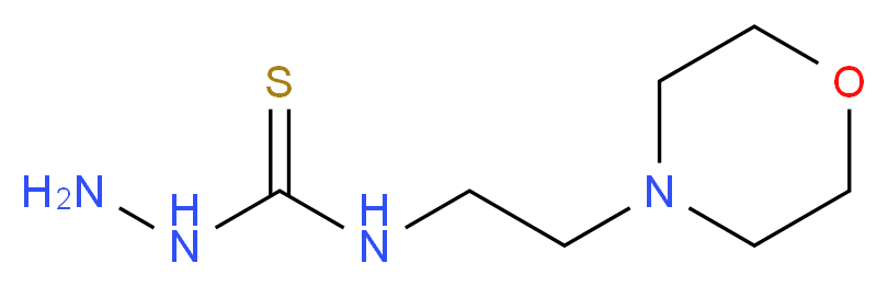 3-amino-1-[2-(morpholin-4-yl)ethyl]thiourea_分子结构_CAS_77644-45-2