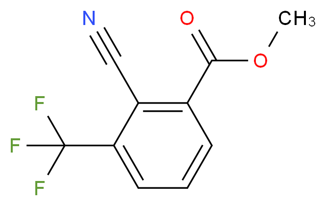 methyl 2-cyano-3-(trifluoromethyl)benzoate_分子结构_CAS_1211596-75-6)