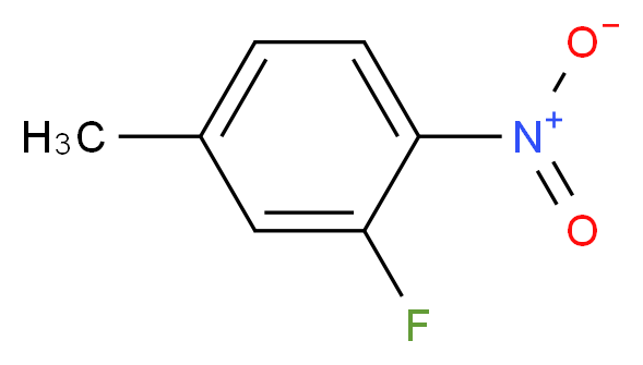 3-氟-4-硝基甲苯_分子结构_CAS_446-34-4)