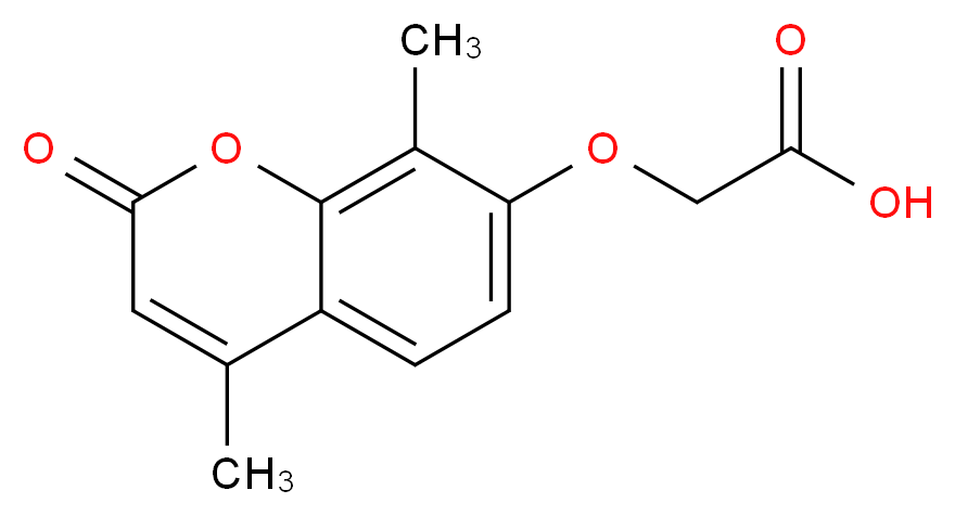 2-((4,8-dimethyl-2-oxo-2H-chromen-7-yl)oxy)acetic acid_分子结构_CAS_)