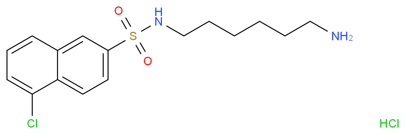 N-(6-Aminohexyl)-5-chloro-2-naphthalenesulphonamide hydrochloride_分子结构_CAS_)