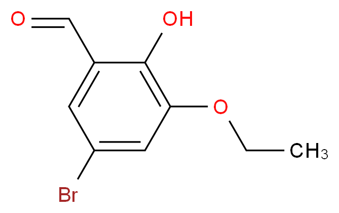 5-bromo-3-ethoxy-2-hydroxybenzaldehyde_分子结构_CAS_20035-44-3