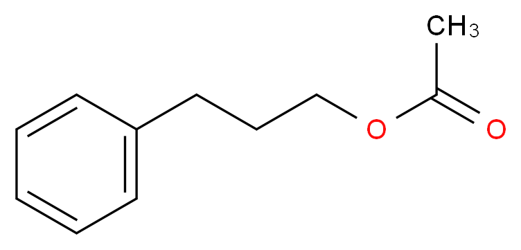 3-苯基-1-丙基乙酸酯_分子结构_CAS_122-72-5)