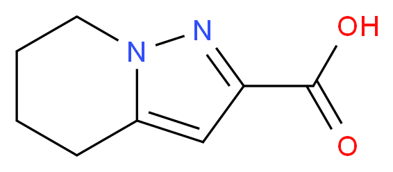 4,5,6,7-Tetrahydropyrazolo[1,5-a]pyridine-2-carboxylic acid_分子结构_CAS_307313-03-7)