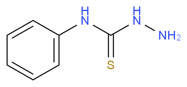 4-苯基-3-氨基硫脲_分子结构_CAS_5351-69-9)