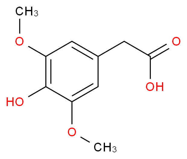 3,5-二甲氧基-4-羟基苯乙酸_分子结构_CAS_4385-56-2)