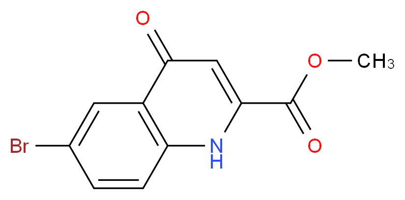 Methyl 6-bromo-4-oxo-1,4-dihydroquinoline-2-carboxylate_分子结构_CAS_262586-62-9)