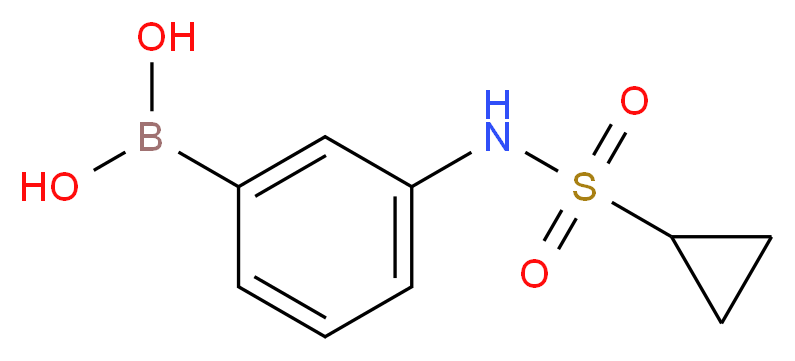 3-[(Cyclopropylsulphonyl)amino]benzeneboronic acid_分子结构_CAS_1072945-67-5)