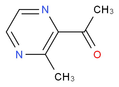 2-Acetyl-3-methylpyrazine_分子结构_CAS_23787-80-6)