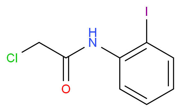 2-chloro-N-(2-iodophenyl)acetamide_分子结构_CAS_66947-88-4