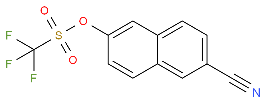 6-cyanonaphthalen-2-yl trifluoromethanesulfonate_分子结构_CAS_145369-29-5