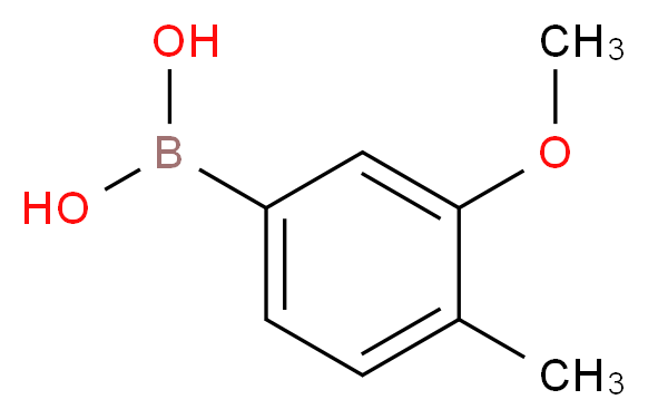 3-甲氧基-4-甲苯硼酸_分子结构_CAS_917757-15-4)