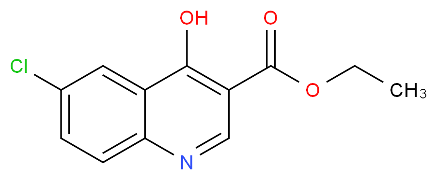 ethyl 6-chloro-4-hydroxyquinoline-3-carboxylate_分子结构_CAS_70271-77-1)