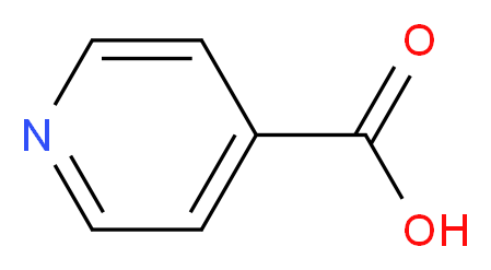 pyridine-4-carboxylic acid_分子结构_CAS_55-22-1