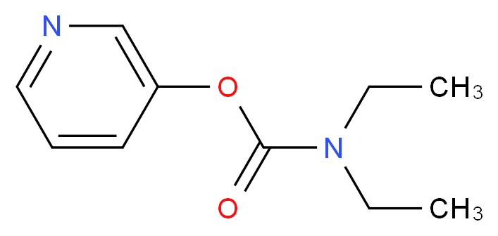 pyridin-3-yl N,N-diethylcarbamate_分子结构_CAS_51581-40-9