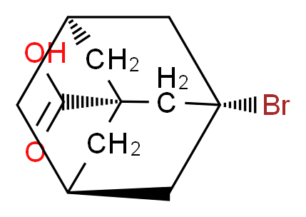 3-溴金刚烷-1-羧酸_分子结构_CAS_21816-08-0)