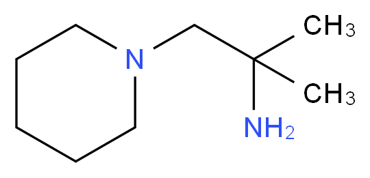 (1,1-dimethyl-2-piperidin-1-ylethyl)amine_分子结构_CAS_6105-74-4)
