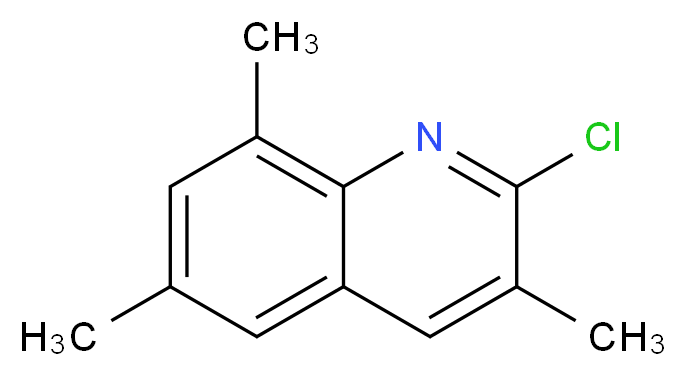 2-CHLORO-3,6,8-TRIMETHYLQUINOLINE_分子结构_CAS_948290-53-7)