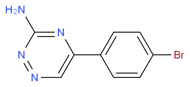 5-(4-bromophenyl)-1,2,4-triazin-3-amine_分子结构_CAS_65943-30-8