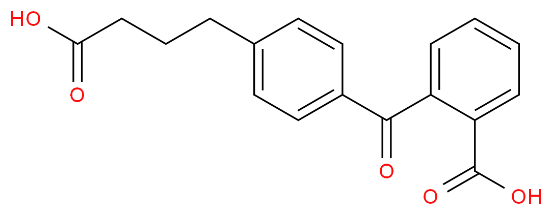 4-[4-(2-羧基苯甲酰)苯基]丁酸_分子结构_CAS_80866-86-0)