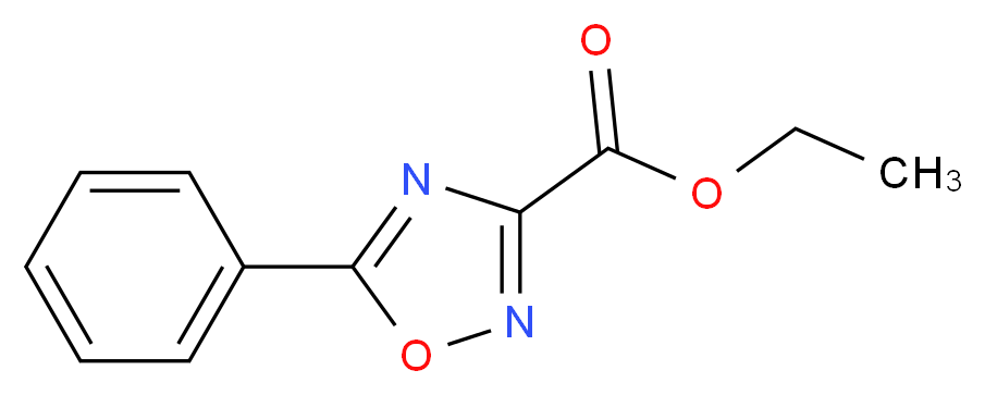 5-Phenyl-[1,2,4]oxadiazole-3-carboxylic acid ethyl ester_分子结构_CAS_37384-62-6)