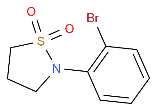 2-(2-Bromophenyl)isothiazolidine 1,1-dioxide_分子结构_CAS_71703-14-5)