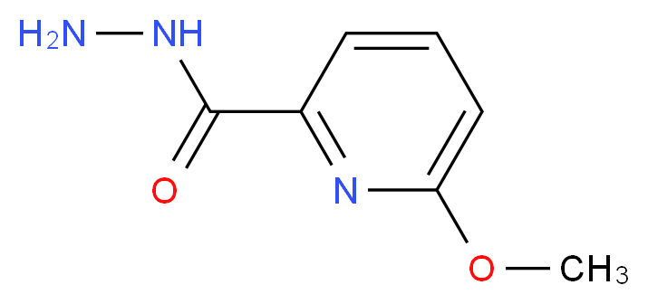 6-methoxypyridine-2-carbohydrazide_分子结构_CAS_855784-42-8