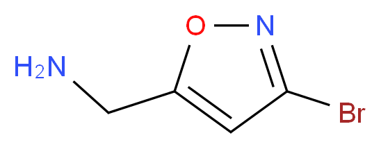 (3-bromo-1,2-oxazol-5-yl)methanamine_分子结构_CAS_2763-93-1