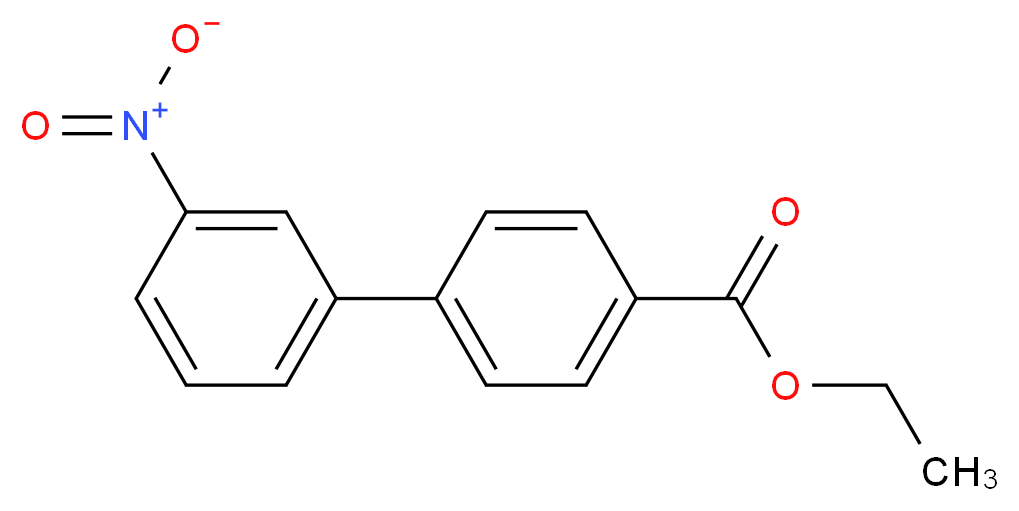 Ethyl 3'-nitro-[1,1'-biphenyl]-4-carboxylate_分子结构_CAS_108620-55-9)